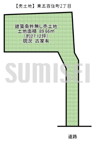 東五百住町2丁目16-22（土地980万）ブログ用