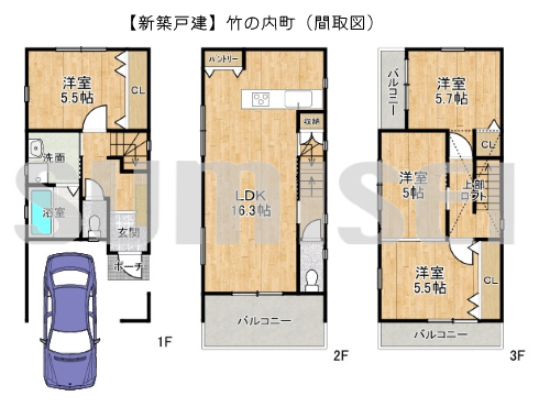 竹の内町26-3（新築2750万）ブログ用