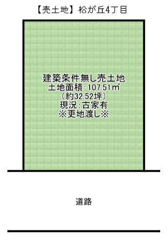 松が丘4丁目25-13（土地2180万）ブログ用