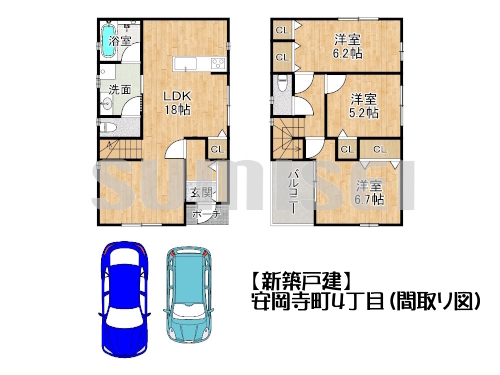 安岡寺町4丁目（新築3780）2号地ブログ用