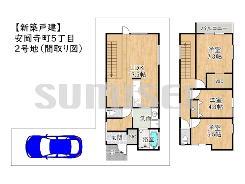 安岡寺町5丁目（新築3980）2号地ブログ用