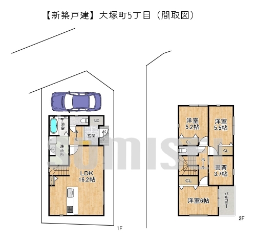 大塚町5丁目15-13-2階建（新築3560万）ブログ用