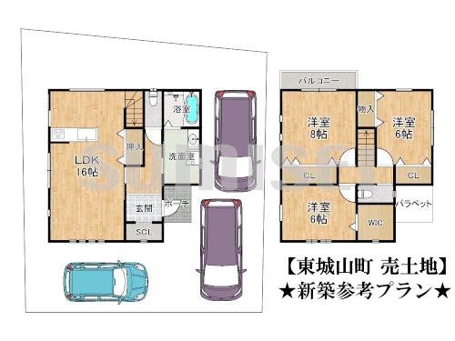 東城山町（土地2100）新築プランblog