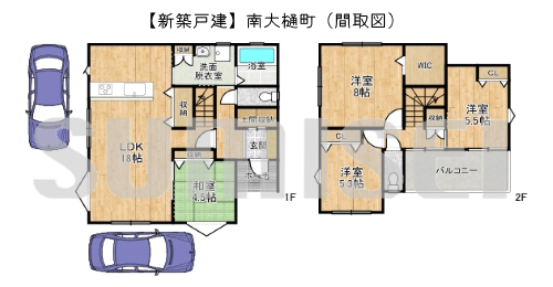 【新築戸建】南大樋町！南西角地で日当たり良好！