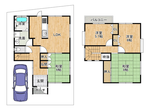 【中古戸建】深沢本町！改装済み！土地面積30坪！2階建て！