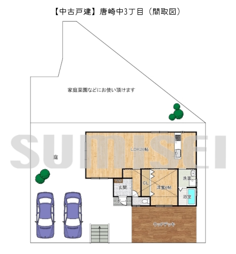 【中古戸建】唐崎中3丁目！希少な平屋の家！