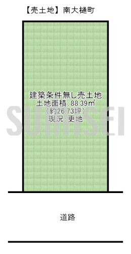 【売土地】南大樋町！東西両面空きで開放感抜群！