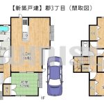 【新築戸建】郡3丁目！北西角地で通風良好です！