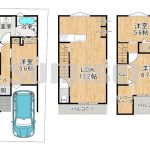 【新築戸建】東五百住町2丁目！2wayアクセス可の便利な立地！