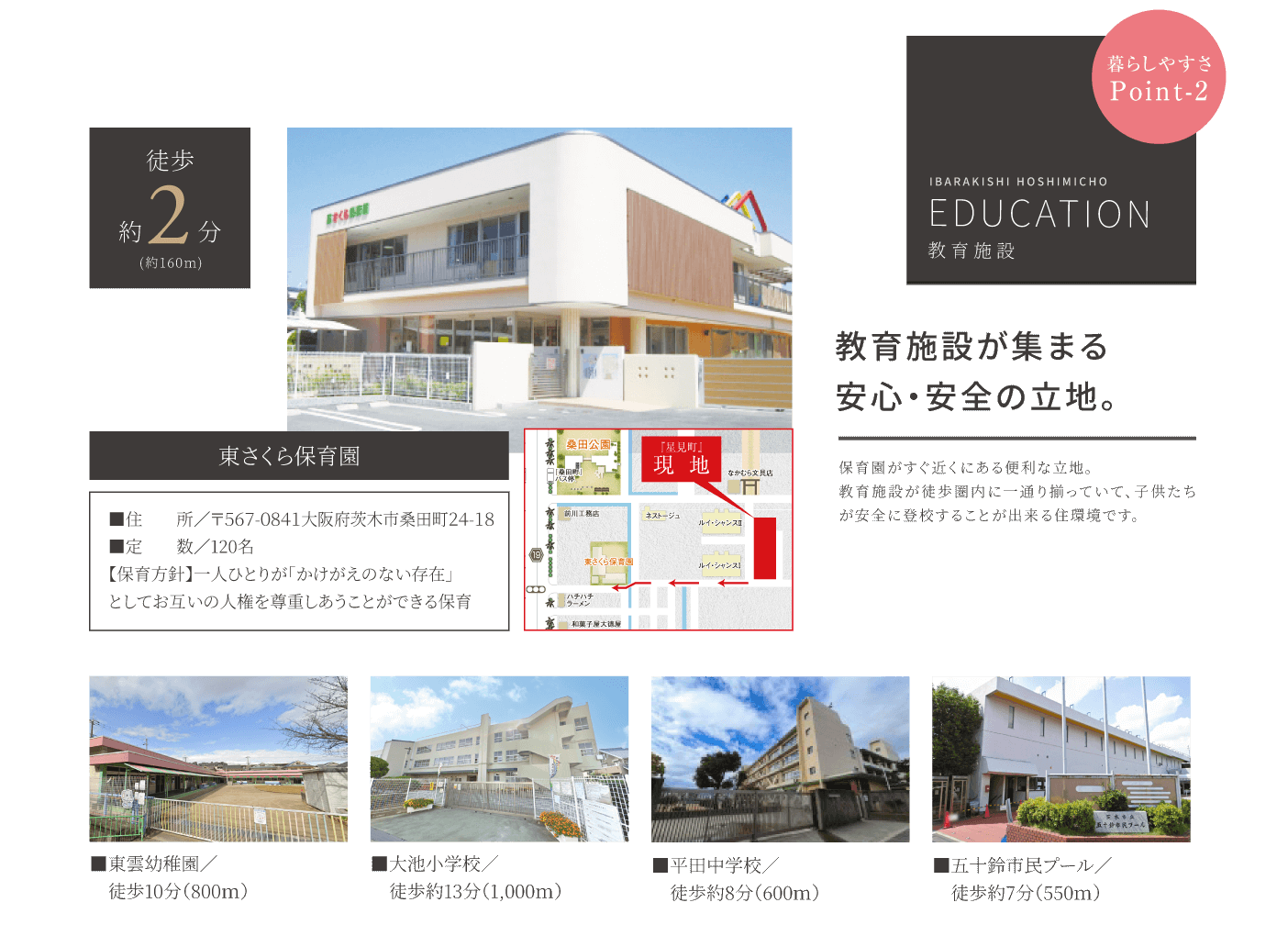 東さくら保育園／徒歩約2分など