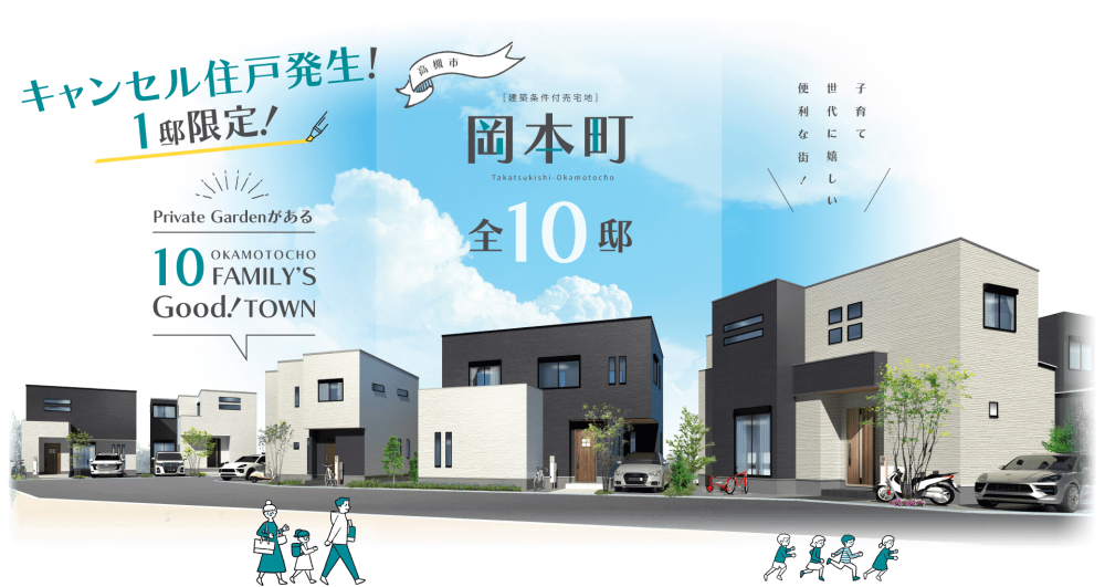 高槻市岡本町（全10区画）の画像