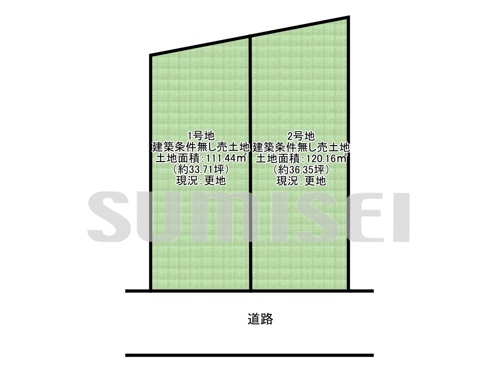 高槻市真上町5丁目(全2区画)の画像