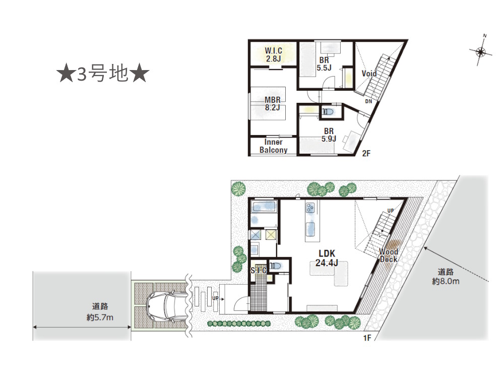 高槻市日吉台五番町全2区画の画像