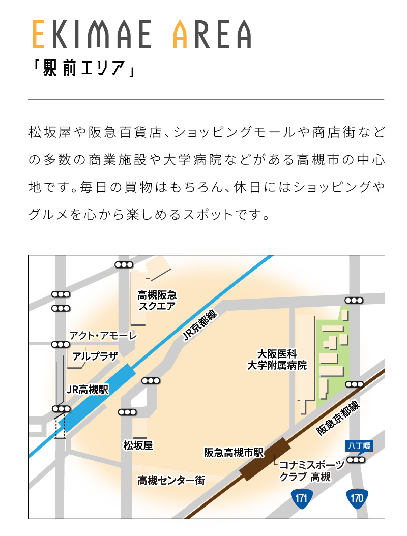 多数の公共施設、緑溢れる豊かな地。